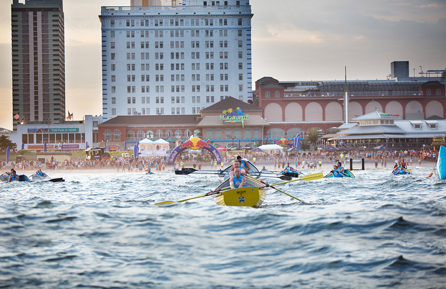 Lifeguards competing at Red Bull Surf & Rescue in Atlantic City