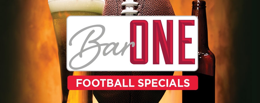 Bar One Football Drink Specials - Where to eat in Atlantic City