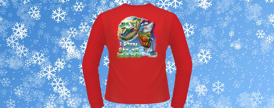 Gift giveaway holiday long sleeve tshirt - Resorts AC New Jersey Casino Deals