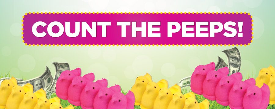 count the peeps - Resorts AC New Jersey Casino Deals