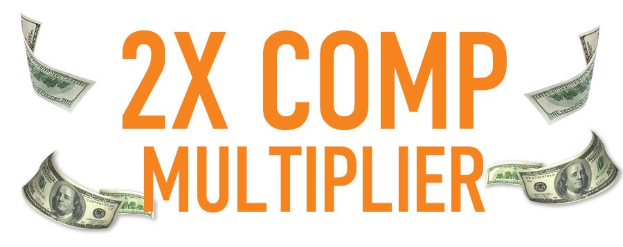 2x comp multiplier promotion
