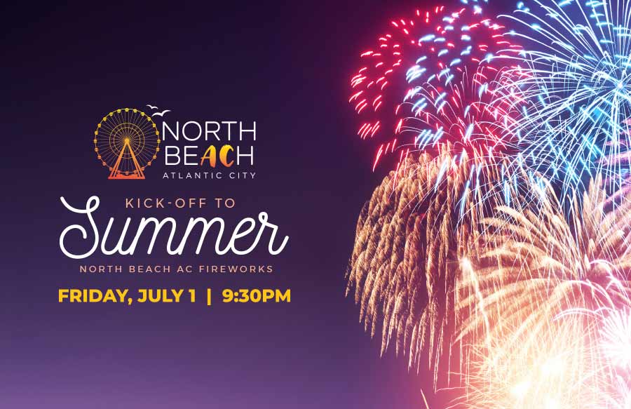 2022 Summer Fireworks Show at North Beach Atlantic City