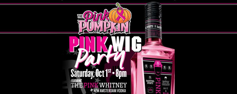 pink wig breast cancer awareness vodka party