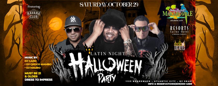 latin night halloween party atlantic city