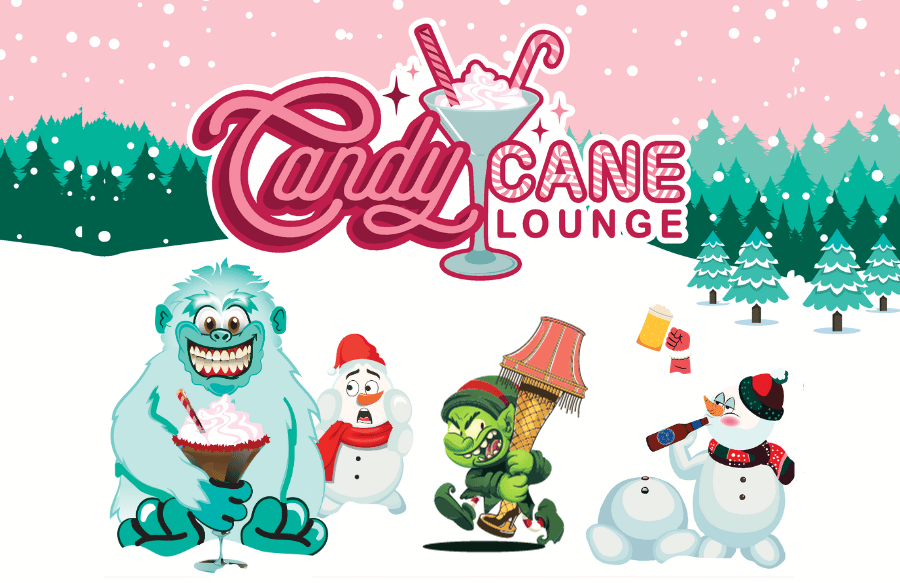 Candy Cane Lounge - A Holiday Themed Pop-Up Bar at Bar One!