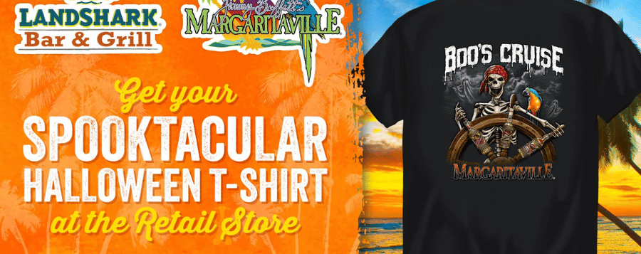 Margaritaville Landshark Bar & Grill Halloween t-shirt