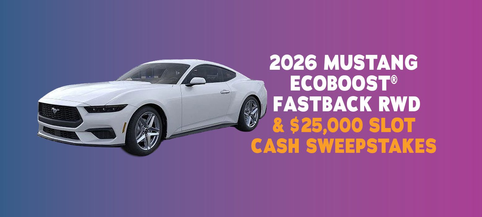 Resorts Casino Hotel Atlantic City 2026 mustang ecoboost(r) fastback rwd & $25,000 slot cash sweepstakes at resorts casino ac nj