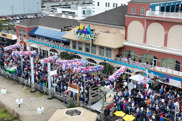 resorts casino beach ball drop memorial day weekend ac drone